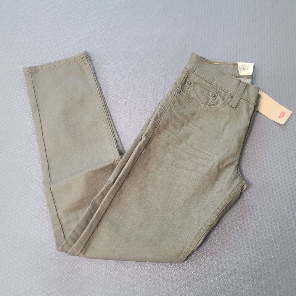 NWT Levi's 511 Slim Stretch Jeans 28x32 Dark Green